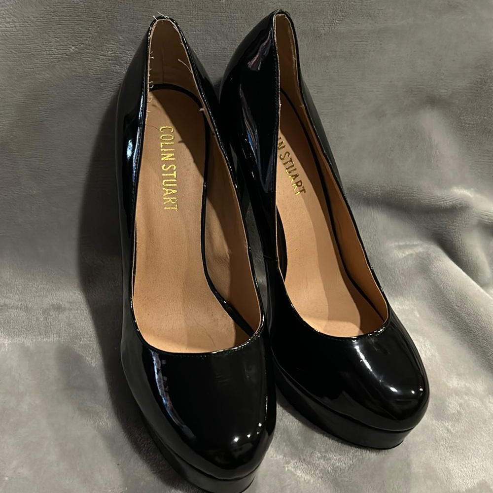 Colin Stuart Patent Leather platform heel